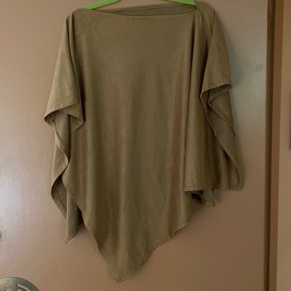 W Boutique Suede Poncho